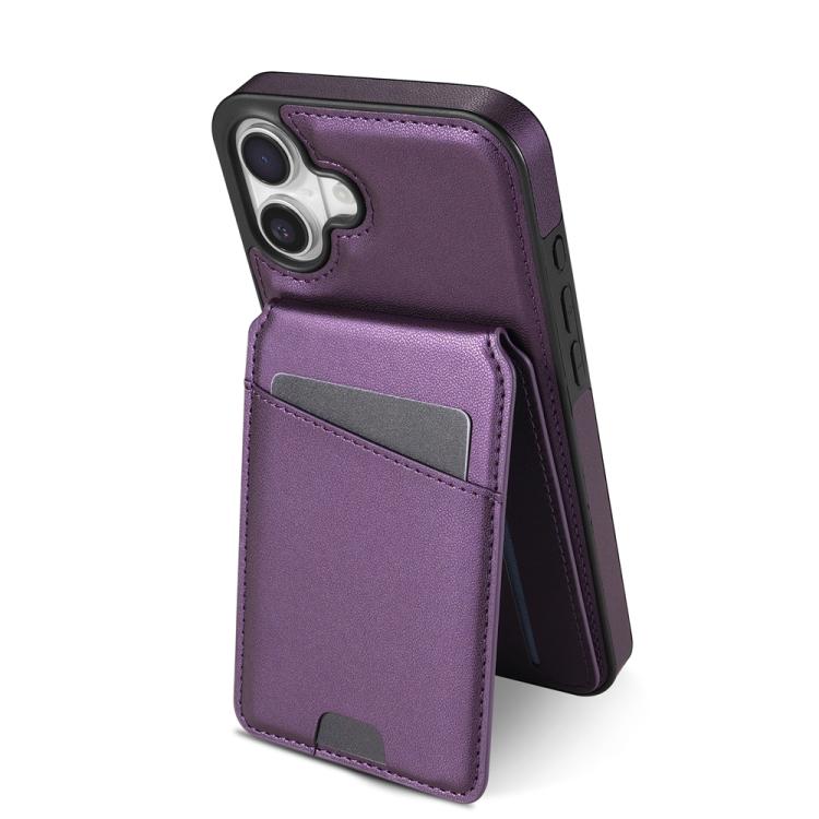 Funda para Teléfono Magsafe iPhone 16 con Tarjetero Desmontable (Morado)