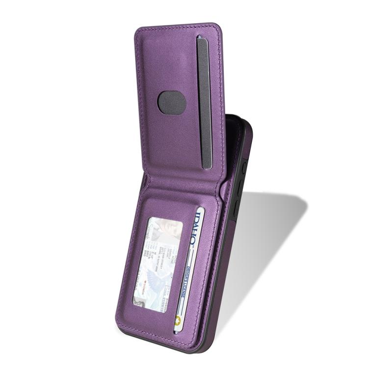 Funda para Teléfono Magsafe iPhone 16 con Tarjetero Desmontable (Morado)