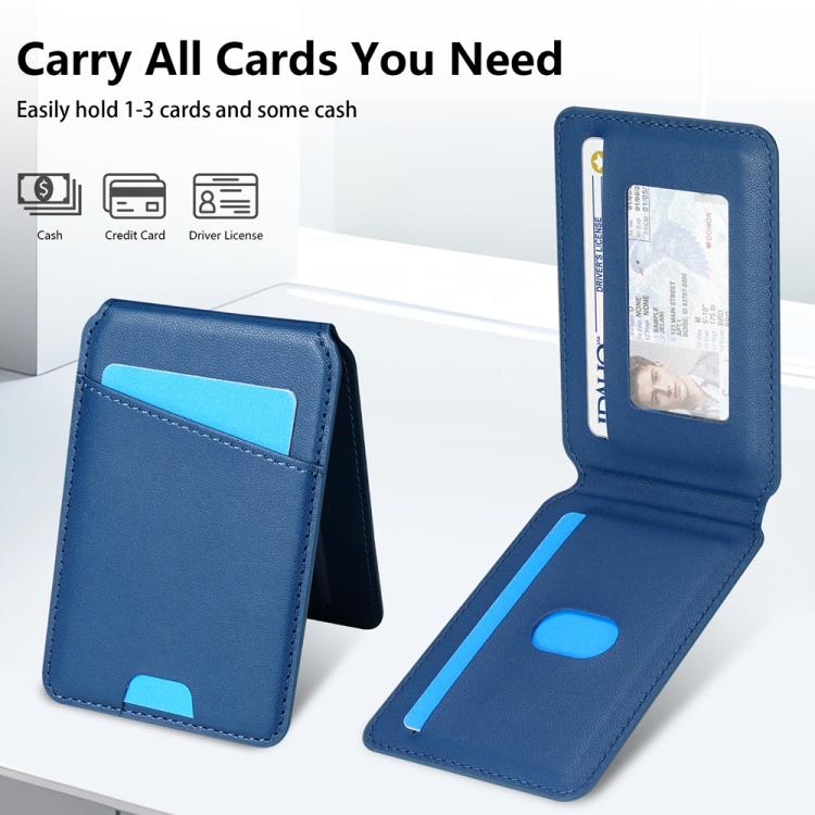 Funda para Teléfono Magsafe iPhone 14 Pro Max con Tarjetero Desmontable (Azul)