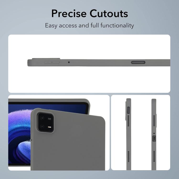 Funda de TPU para Tableta con Spray de Aceite y Agradable para la Piel para Redmi Pad Pro (Gris)
