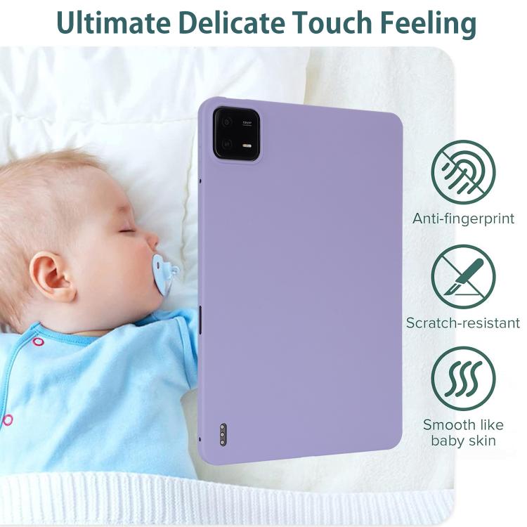 Funda de TPU para Tableta con Spray de Aceite y Agradable para la Piel para Redmi Pad Pro (Morado)