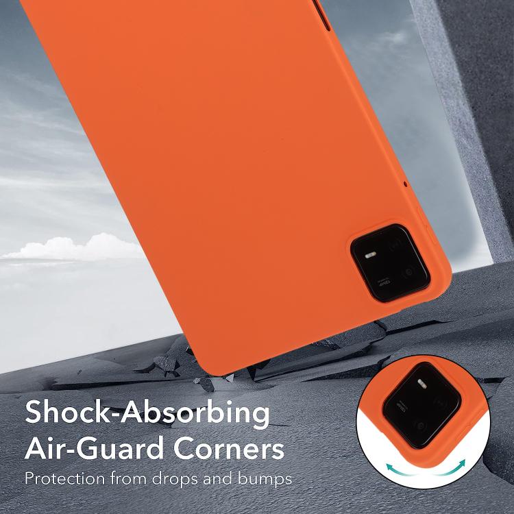 Funda para Tableta de TPU Respetuosa con la Piel con Aceite En Aerosol para Redmi Pad Se 4G de 8,7 Pulgadas (Naranja)