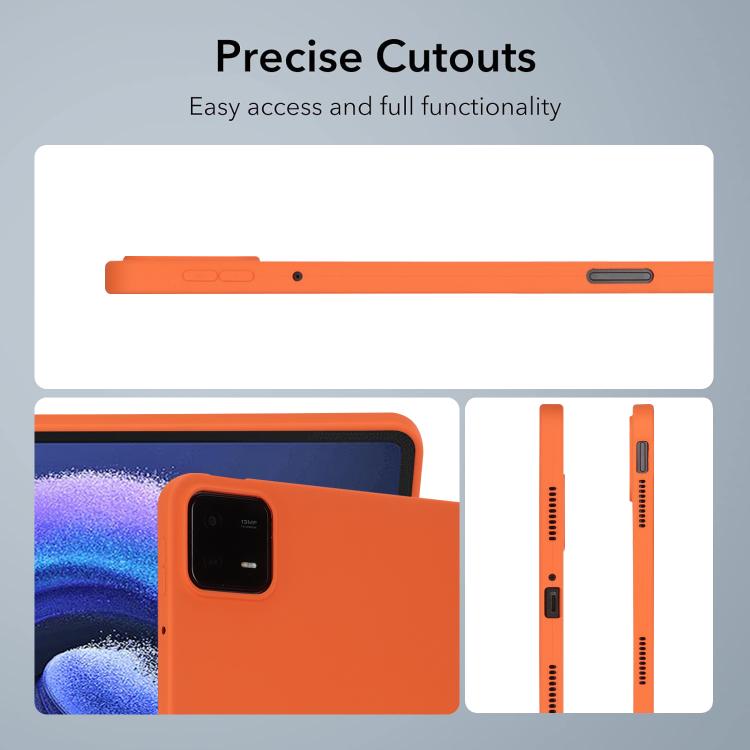 Funda para Tableta de TPU Respetuosa con la Piel con Aceite En Aerosol para Redmi Pad Se 4G de 8,7 Pulgadas (Naranja)