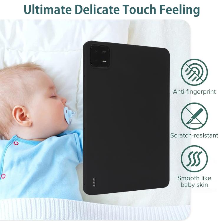 Funda para Tableta de TPU con Protección Contra Salpicaduras de Aceite y Agradable para la Piel para Redmi Pad Se 4G de 8,7 Pulgadas (Negra)