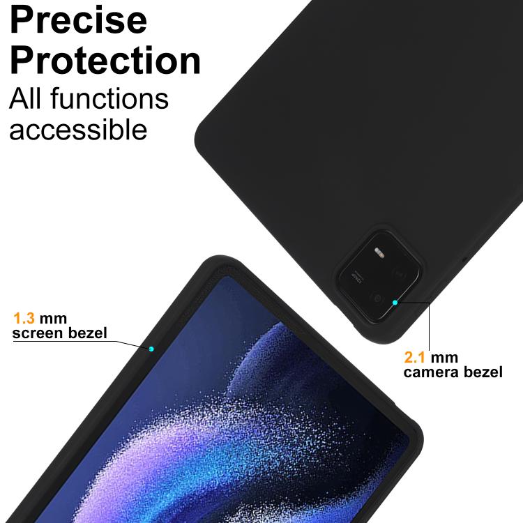 Funda para Tableta de TPU con Protección Contra Salpicaduras de Aceite y Agradable para la Piel para Redmi Pad Se 4G de 8,7 Pulgadas (Negra)