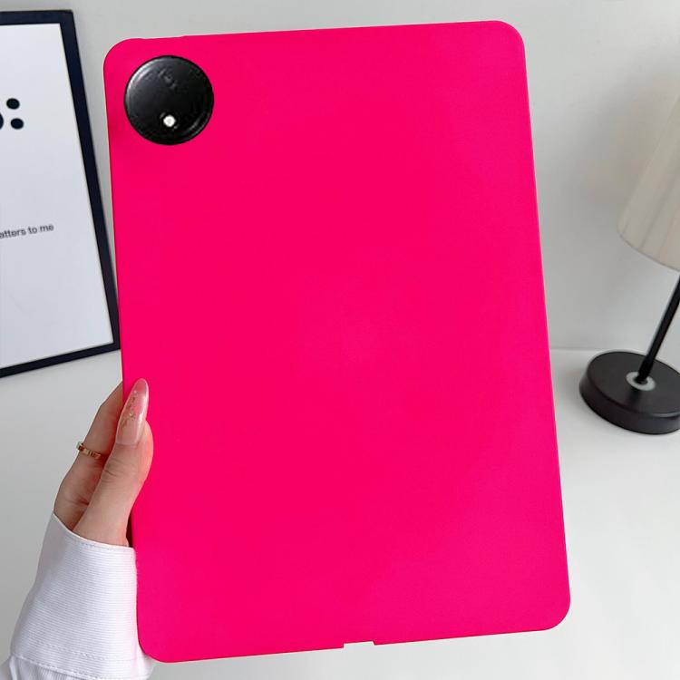 Funda para Tableta de TPU con Protección para la Piel y con Pulverizador de Aceite de 8,7 Pulgadas para Redmi Pad Se 4G (Rosa Roja)
