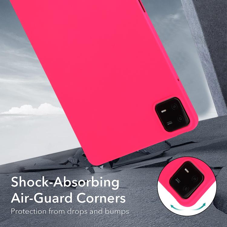 Funda para Tableta de TPU con Protección para la Piel y con Pulverizador de Aceite de 8,7 Pulgadas para Redmi Pad Se 4G (Rosa Roja)