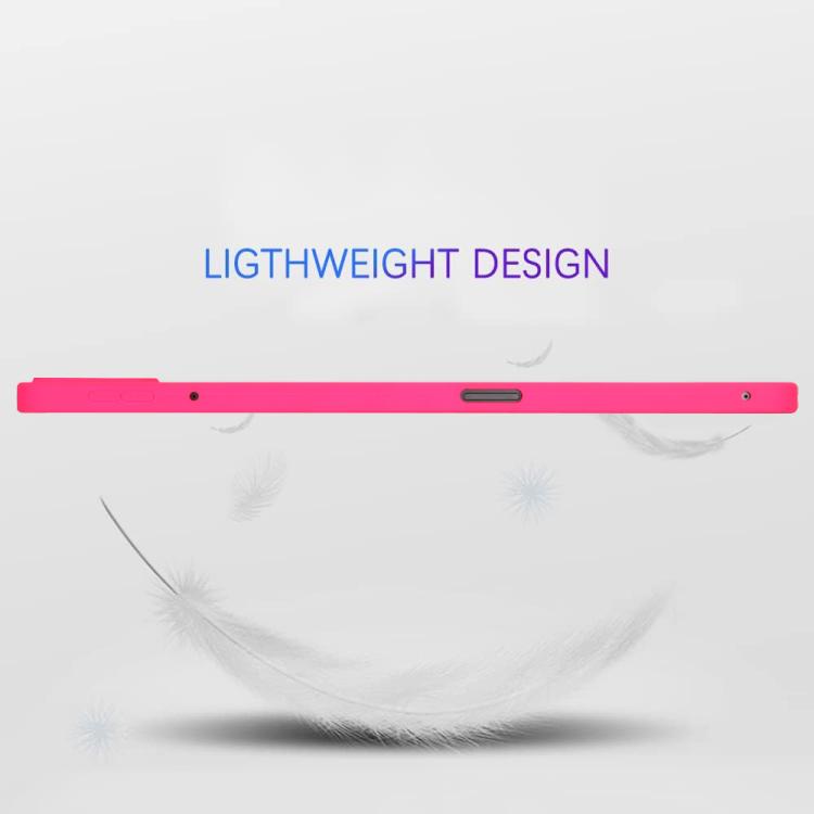 Funda para Tableta de TPU con Protección para la Piel y con Pulverizador de Aceite de 8,7 Pulgadas para Redmi Pad Se 4G (Rosa Roja)