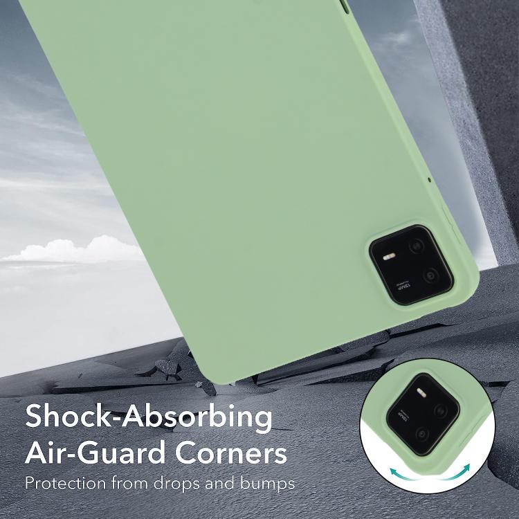 Funda para Tableta de TPU con Revestimiento En Aerosol de Aceite y Agradable para la Piel para Redmi Pad Se 4G de 8,7 Pulgadas (Verde Matcha)
