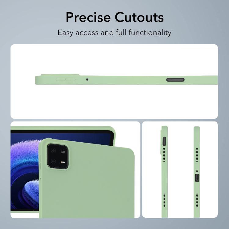 Funda para Tableta de TPU con Revestimiento En Aerosol de Aceite y Agradable para la Piel para Redmi Pad Se 4G de 8,7 Pulgadas (Verde Matcha)