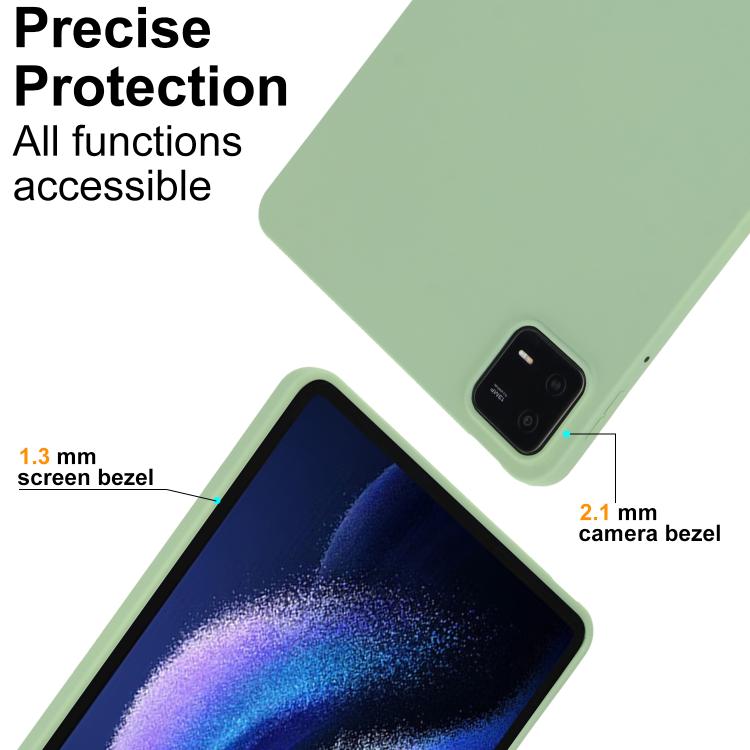 Funda para Tableta de TPU con Revestimiento En Aerosol de Aceite y Agradable para la Piel para Redmi Pad Se 4G de 8,7 Pulgadas (Verde Matcha)
