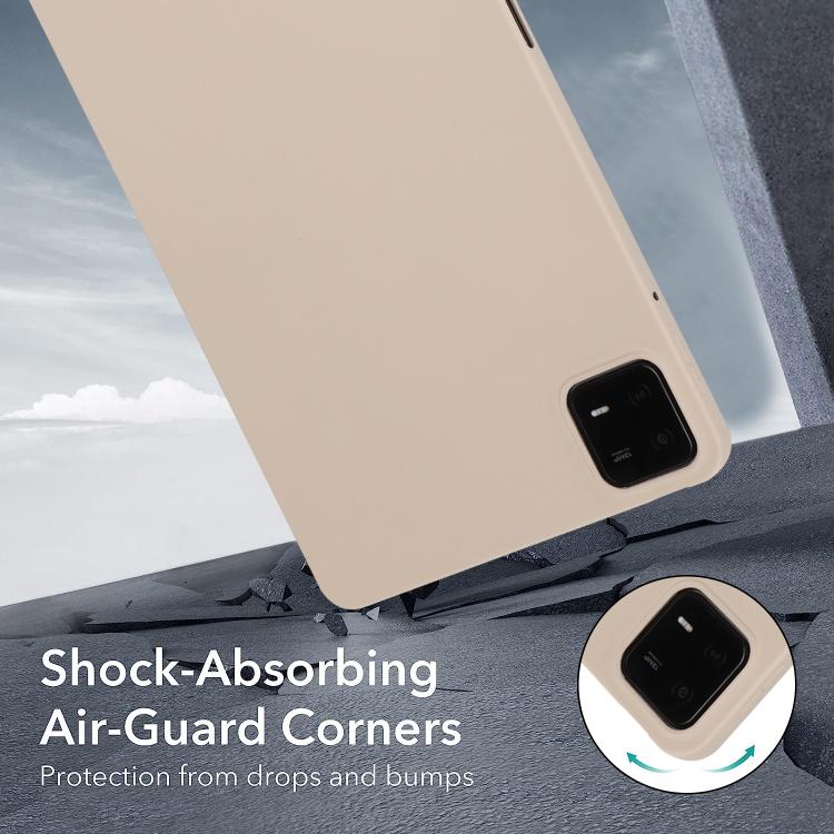 Funda para Tableta de TPU con Pulverizador de Aceite y Agradable para la Piel para Redmi Pad Se 4G de 8,7 Pulgadas (Blanca)