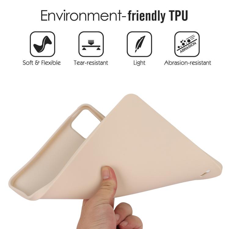 Funda para Tableta de TPU con Pulverizador de Aceite y Agradable para la Piel para Redmi Pad Se 4G de 8,7 Pulgadas (Blanca)