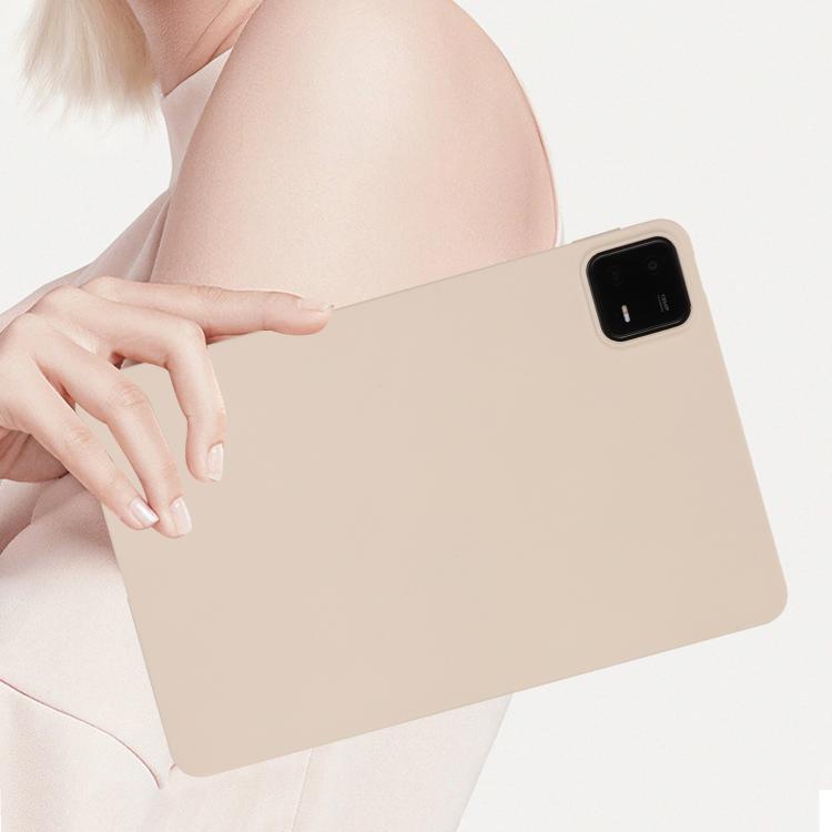 Funda para Tableta de TPU con Pulverizador de Aceite y Agradable para la Piel para Redmi Pad Se 4G de 8,7 Pulgadas (Blanca)