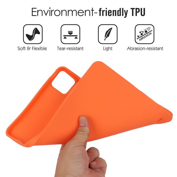 Funda de TPU para Tableta con Spray de Aceite y Agradable para la Piel para Xiaomi Pad 7 (Naranja)