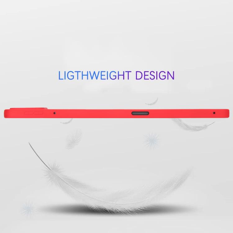 Funda de TPU para Tableta con Pulverizador de Aceite y Agradable para la Piel para Xiaomi Pad 7 (Roja)