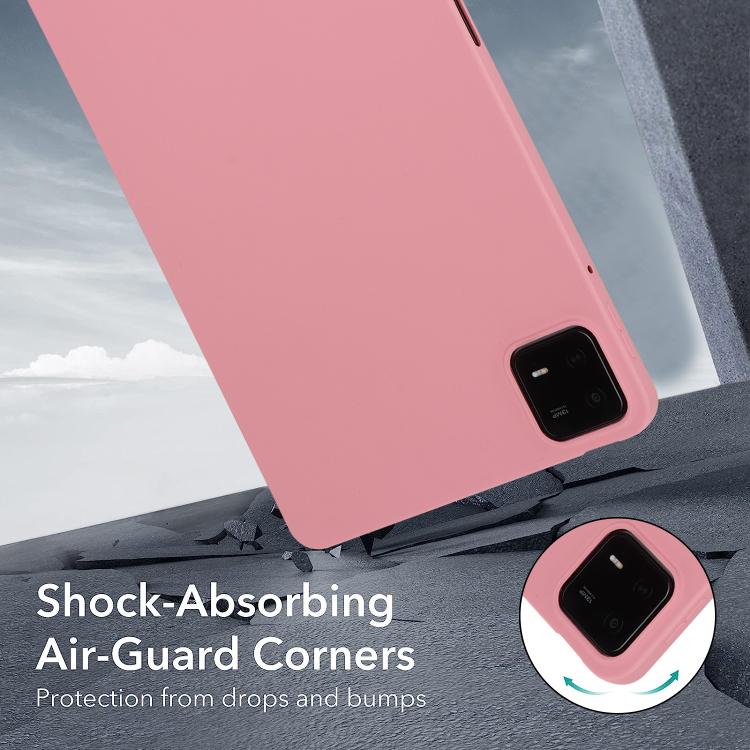 Funda de TPU para Tableta con Pulverizador de Aceite y Agradable para la Piel para Xiaomi Pad 7 (Rosa)