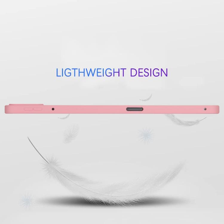 Funda de TPU para Tableta con Pulverizador de Aceite y Agradable para la Piel para Xiaomi Pad 7 (Rosa)