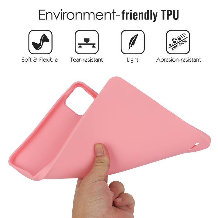Funda de TPU para Tableta con Pulverizador de Aceite y Agradable para la Piel para Xiaomi Pad 7 (Rosa)