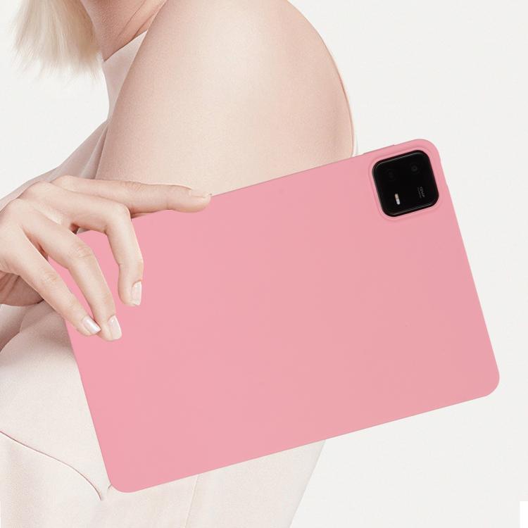 Funda de TPU para Tableta con Pulverizador de Aceite y Agradable para la Piel para Xiaomi Pad 7 (Rosa)