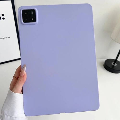 Funda de TPU para Tableta con Pulverizador de Aceite y Agradable para la Piel para Xiaomi Pad 7 (Morado)