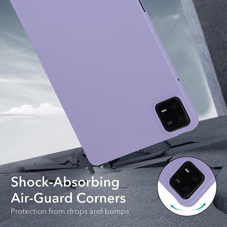 Funda de TPU para Tableta con Pulverizador de Aceite y Agradable para la Piel para Xiaomi Pad 7 (Morado)
