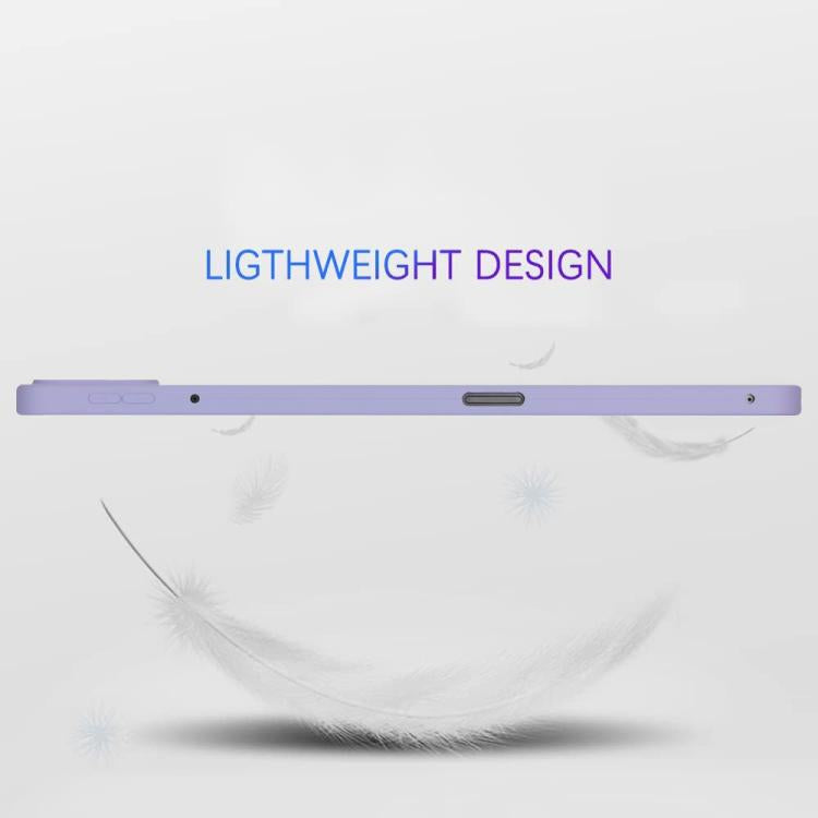 Funda de TPU para Tableta con Pulverizador de Aceite y Agradable para la Piel para Xiaomi Pad 7 (Morado)