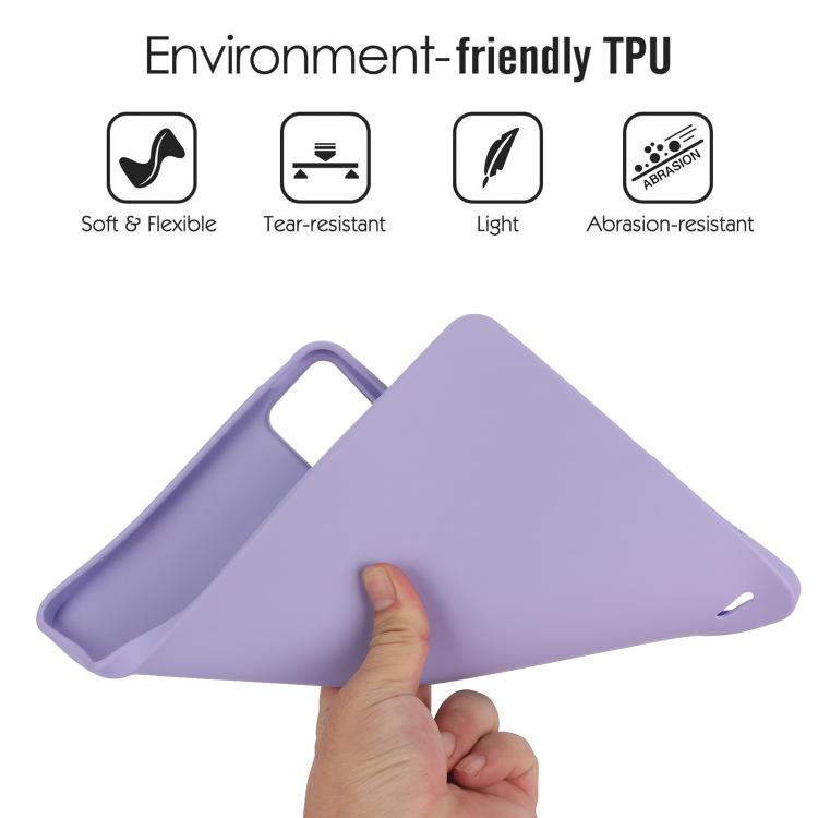 Funda de TPU para Tableta con Pulverizador de Aceite y Agradable para la Piel para Xiaomi Pad 7 (Morado)