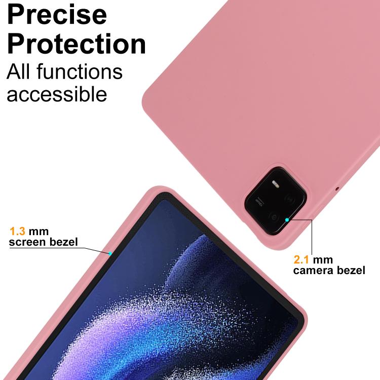 Funda de TPU para Tableta con Spray de Aceite y Agradable para la Piel para Xiaomi Pad 7 Pro (Rosa)