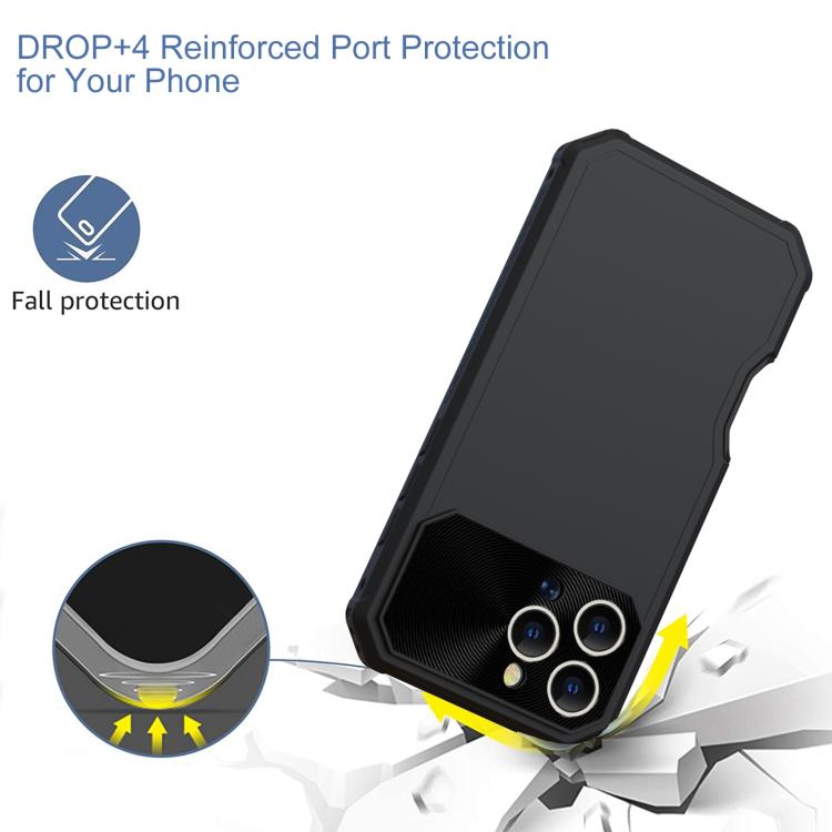 Funda híbrida TPU y PC para iPhone 16 Pro Magsafe (Negra)