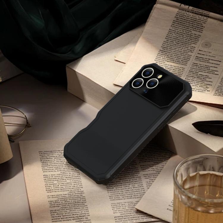 Funda híbrida TPU y PC para iPhone 16 Pro Magsafe (Negra)