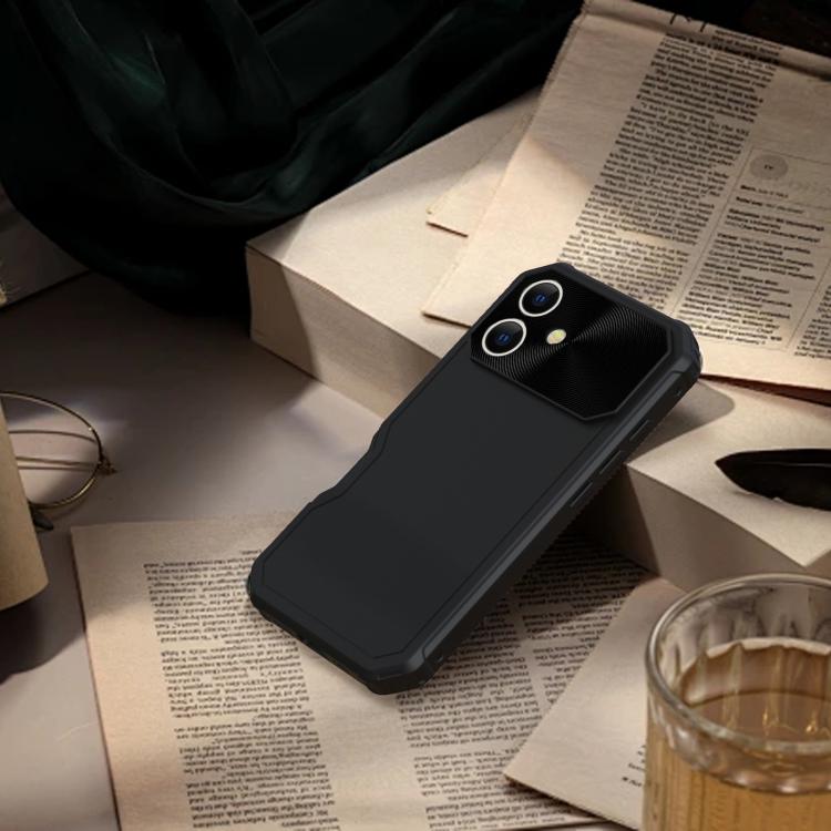 Funda híbrida TPU y PC con Protección Magsafe para iPhone 16 Plus (Negra)