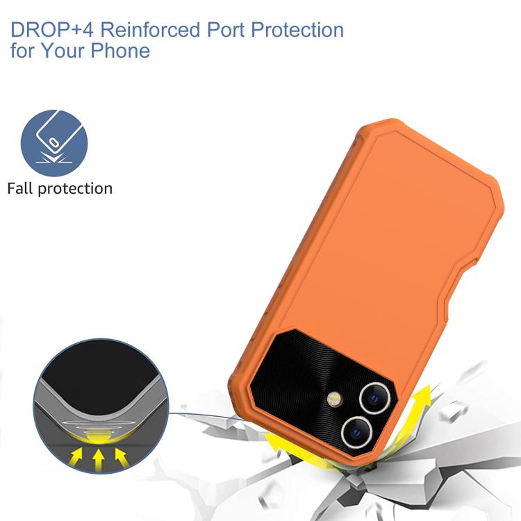 Funda Híbrida TPU y PC con Protección Magsafe para iPhone 16 Plus (Naranja)