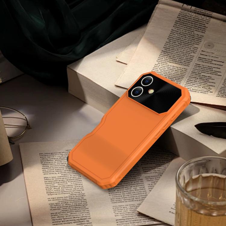 Funda Híbrida TPU y PC con Protección Magsafe para iPhone 16 Plus (Naranja)