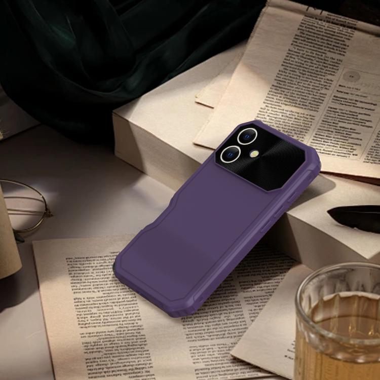Funda híbrida TPU y PC Magsafe para iPhone 16 (Morado Oscuro)