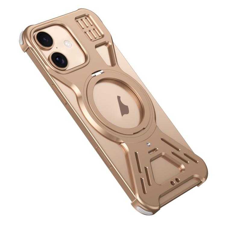 Estuche para Teléfono Armor 360 sin Marco Aleación Magsafe para iPhone 16 (Dorado del Desierto)