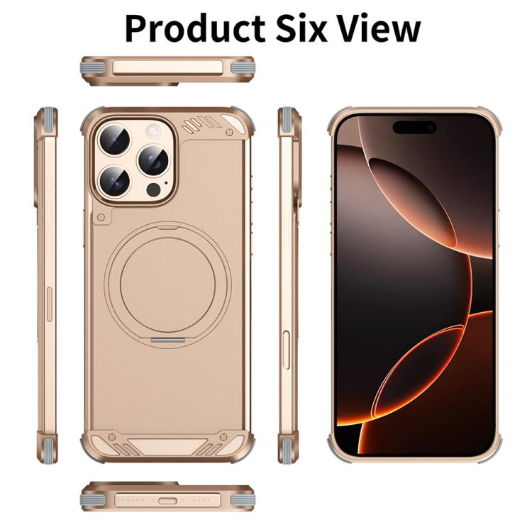 Funda para Teléfono R-Just RJ63-1 Soporte Magsafe sin Marco para iPhone 14 Pro (Plateada)