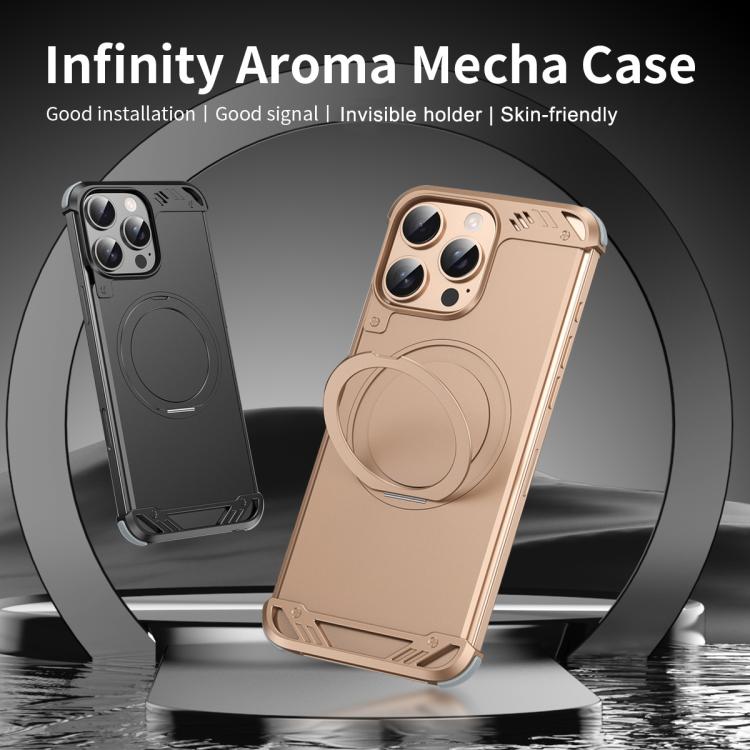 Funda para Teléfono R-Just RJ63-1 Soporte Magsafe sin Marco para iPhone 14 Pro (Plateada)