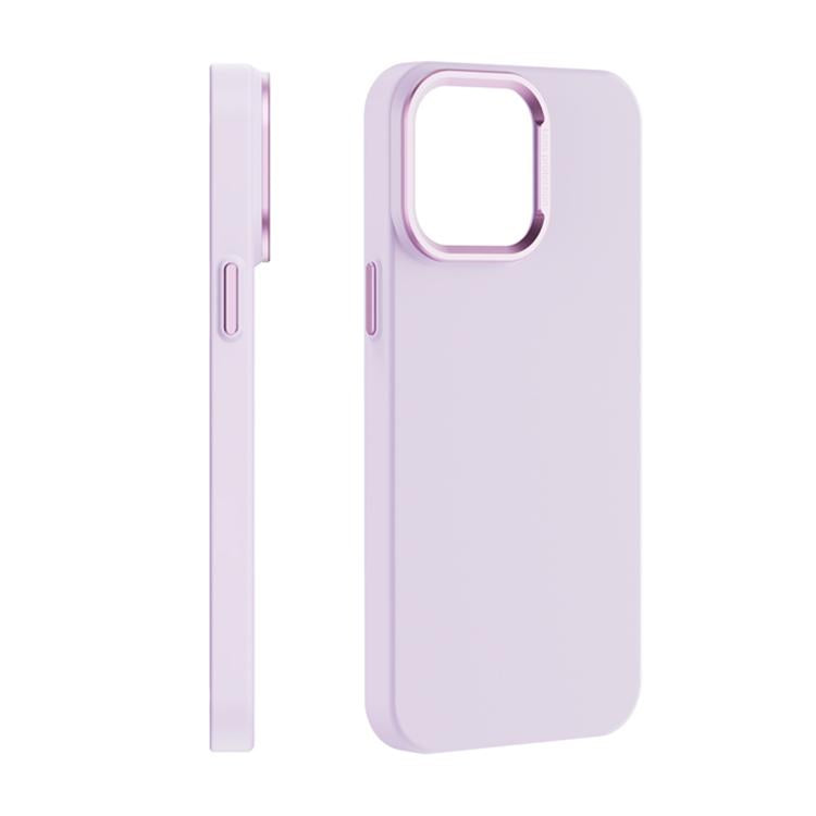 Funda Magnética para Teléfono Magsafe con Flocado para PC para iPhone 15 Pro Max (Rosa y Morado)