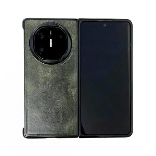 Funda para Teléfono Huawei Mate X6 Crazy Horse Texture PU + PC (Verde)