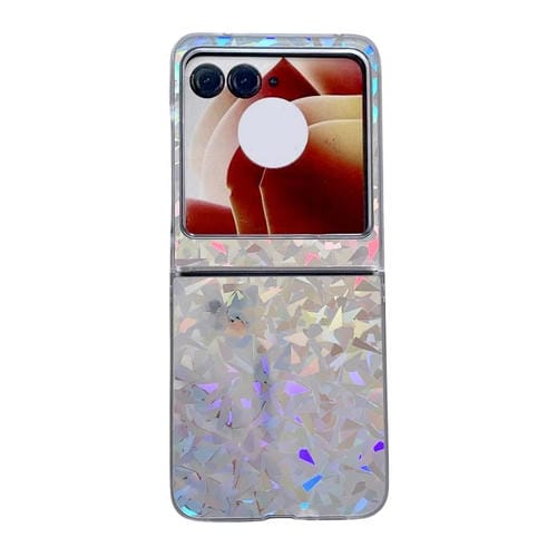 Funda para Teléfono Plegable Motorola Razr 50 de PC con Borde Ultratransparente (Luces del Norte)