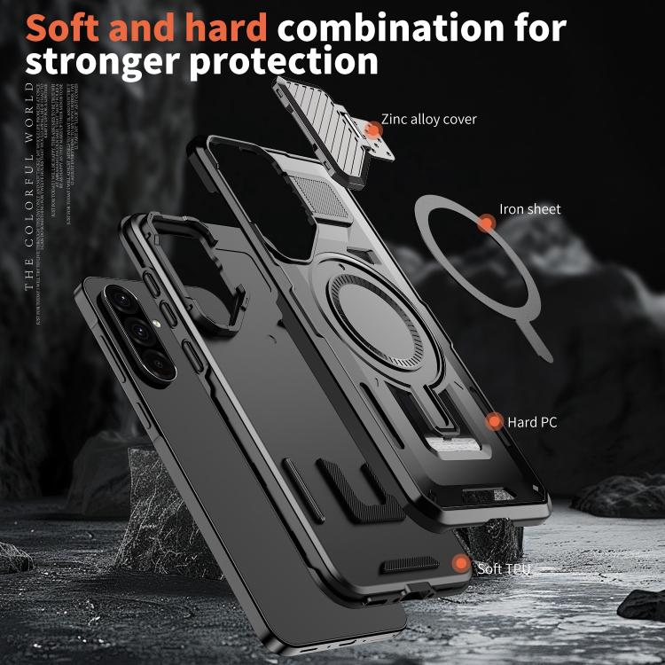 Funda protectora MagSafe para Samsung Galaxy A56 5G (negra)