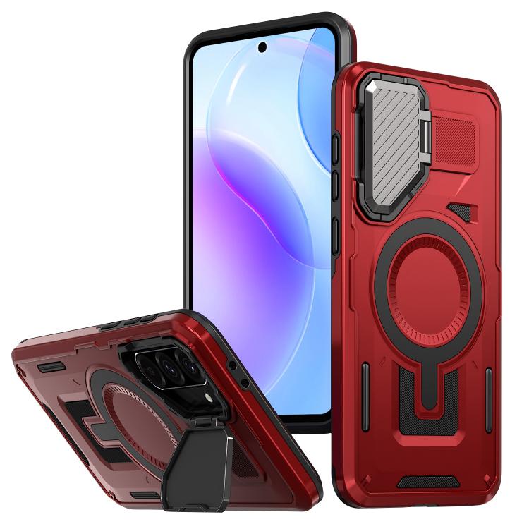 Funda protectora MagSafe para Samsung Galaxy A56 5G (roja)