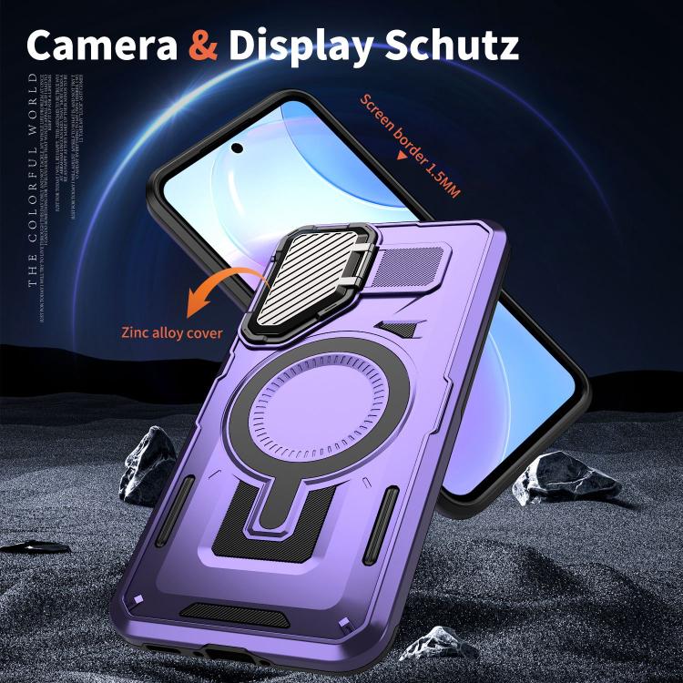Funda MagSafe con marco protector para Samsung Galaxy A36 5G (morado)