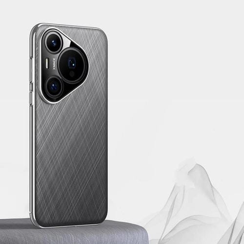 Funda para Teléfono Huawei Pura 70 Piel Lisa con Pintura para PC (Gris)
