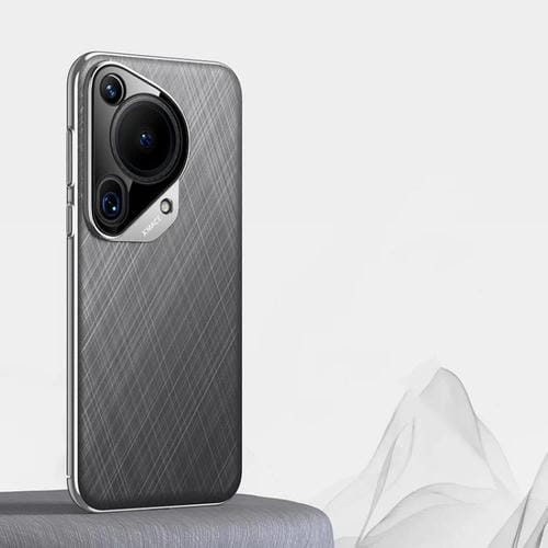 Funda de Cuero para Teléfono Huawei Pura 70 Ultra (Gris) con Pintura Lisa