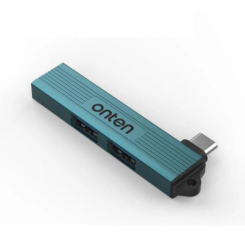 Concentrador USB Tipo C 3 en 1 Onten UC51 Función de Expansión (Verde Pino)