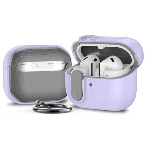 Funda Protectora para Auriculares Samsung Galaxy Buds3/3 Pro Mars con Cierre de Seguridad (Morado)