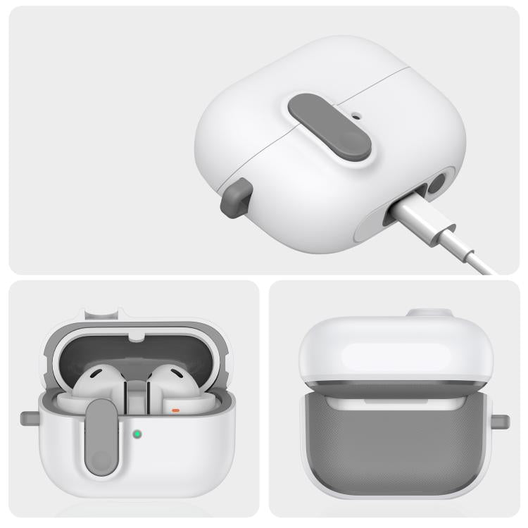 Funda Protectora para Auriculares Samsung Galaxy Buds3/3 Pro Mars con Cierre de Seguridad (Verde Militar)