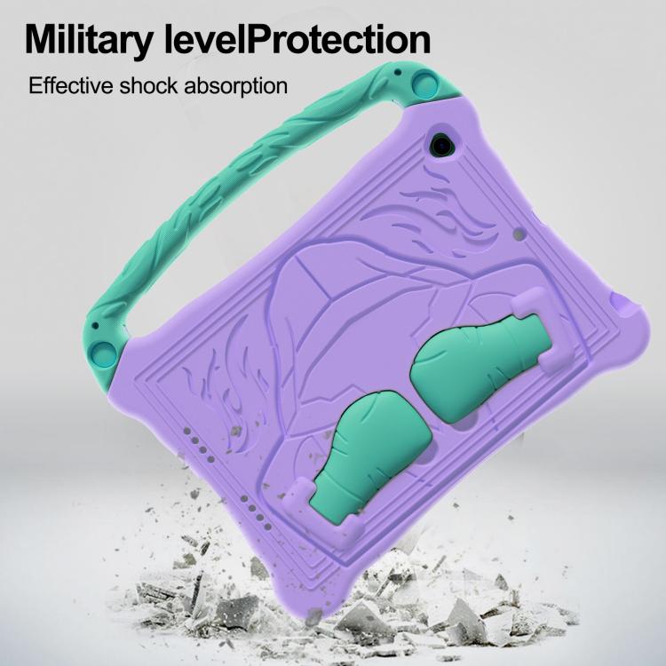 Estuche para Tableta Eva Boxing Series para iPad 10.2 2021/2020/2019 con Correa y Soporte (Morado Menta)
